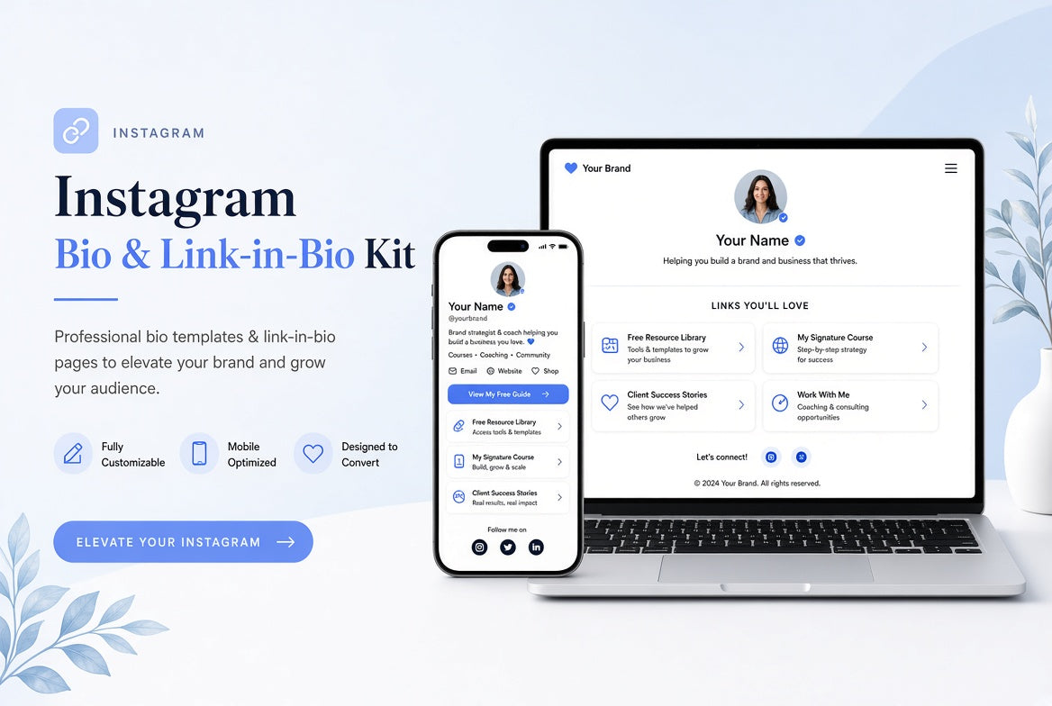 Instagram Bio And Link-in-Bio Kit