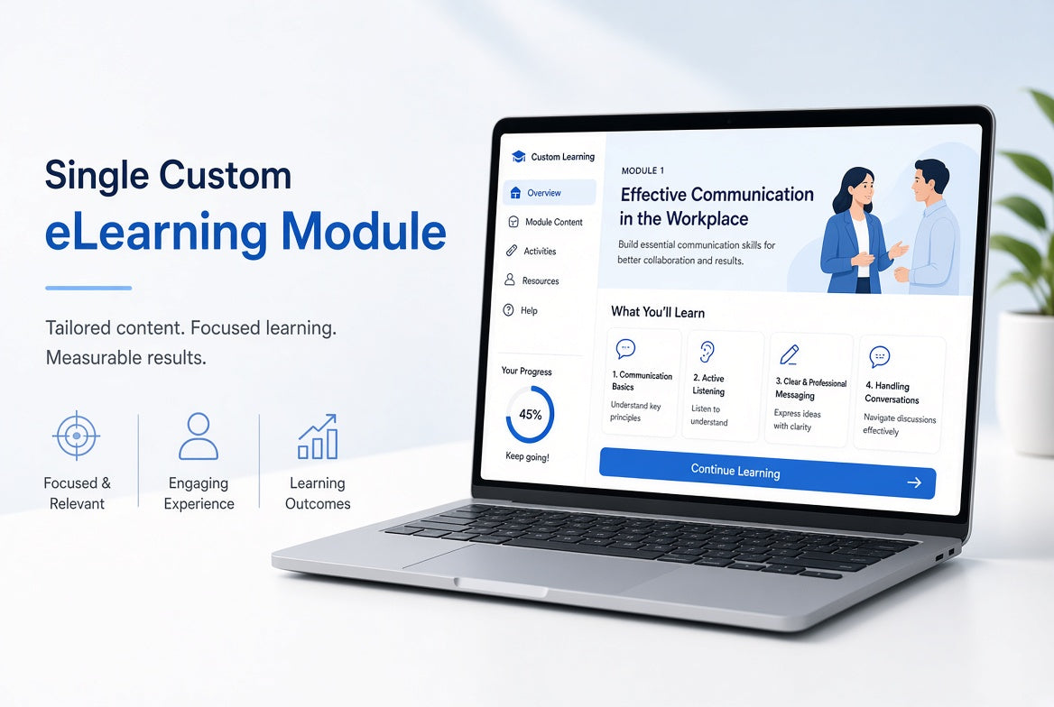 Single Custom eLearning Module